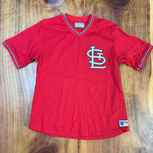 Vintage 70's Sand Knit MacGregor Men's Shirt Large St Louis Cardinals Mesh E3-7